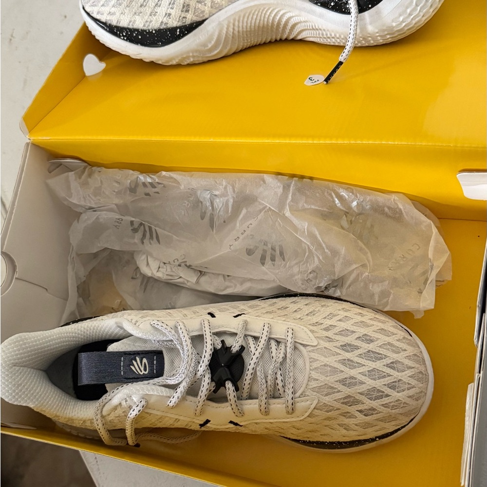 White and Black Athletic Sneakers